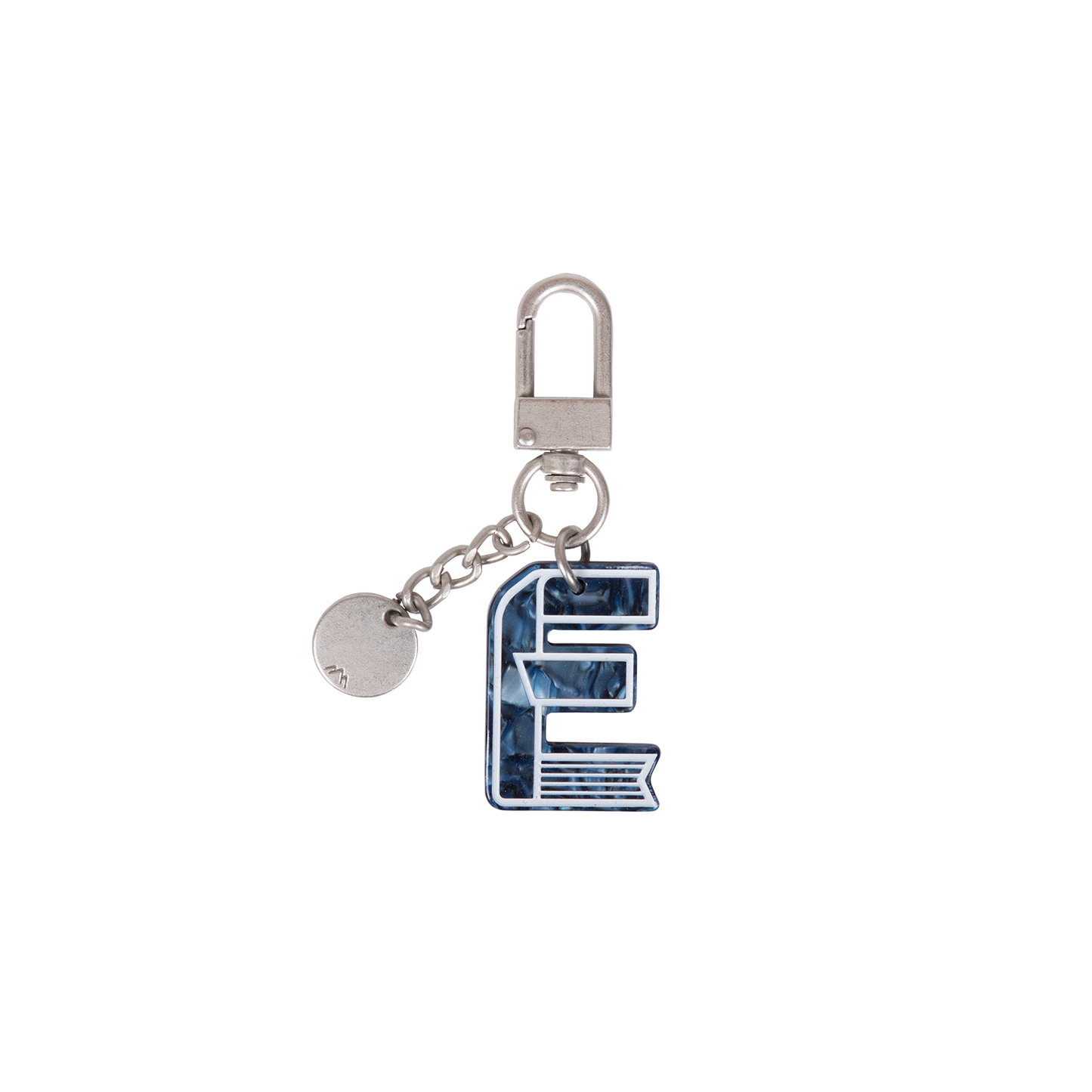 Initial Charm Keychain Letter