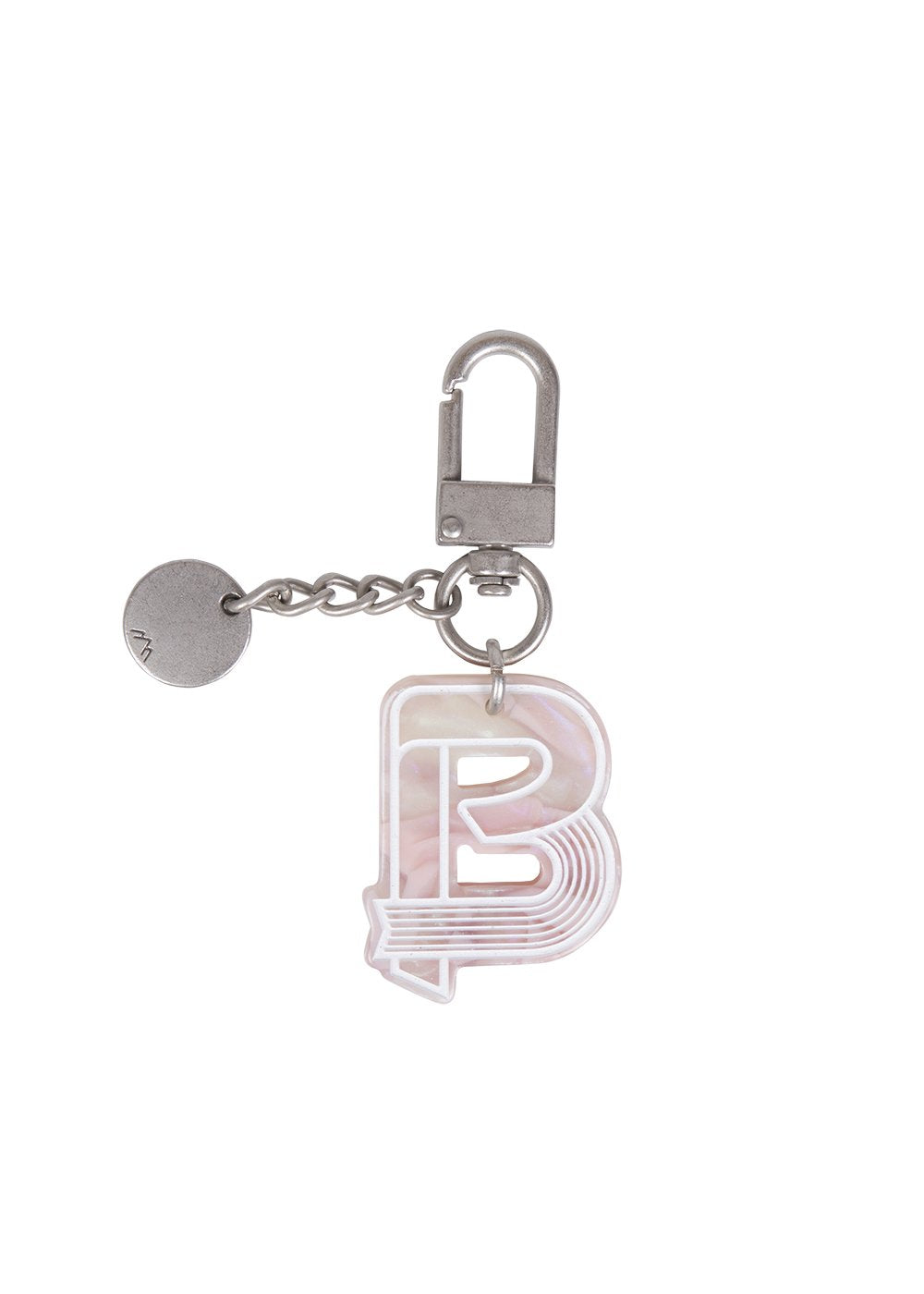 Initial Charm Keychain Letter