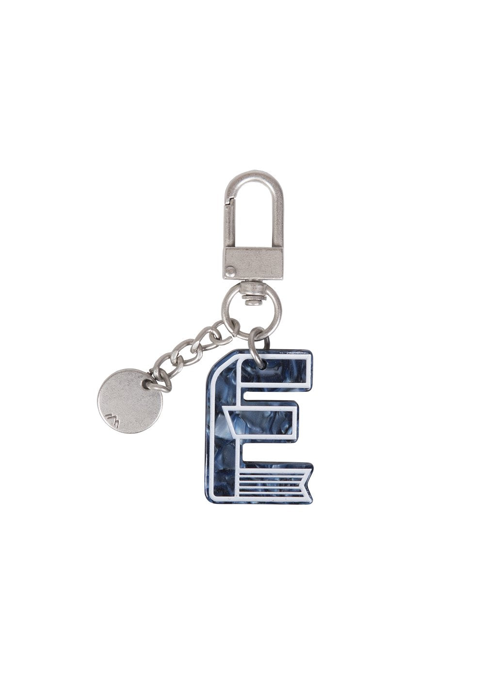 Initial Charm Keychain Letter