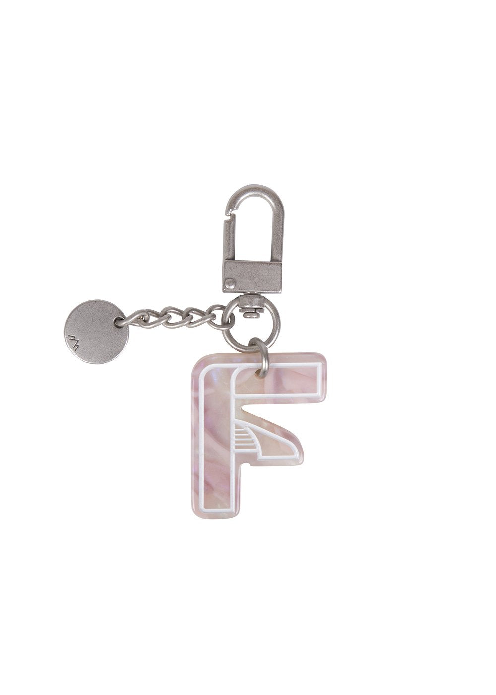 Initial Charm Keychain Letter