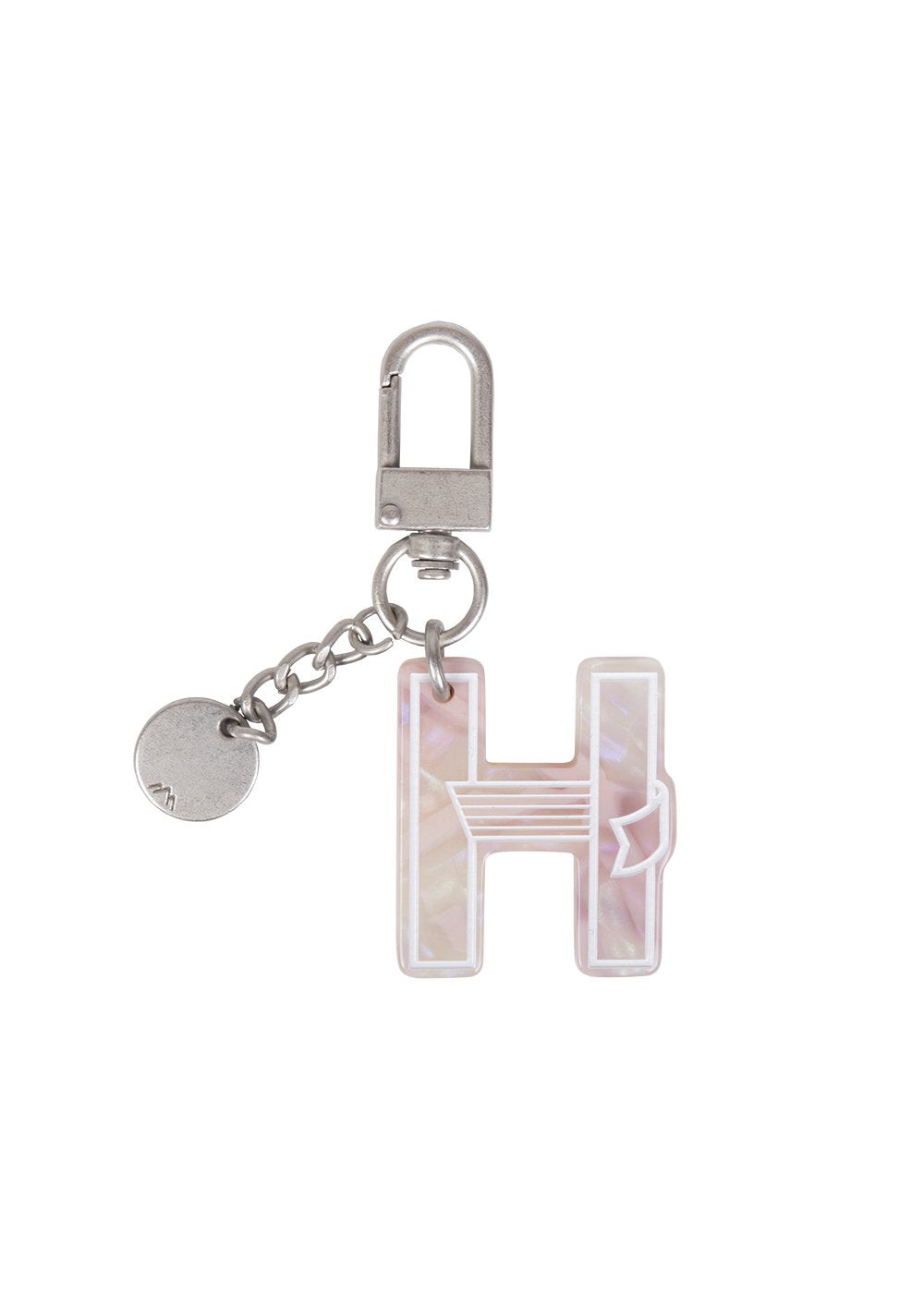 Initial Charm Keychain Letter