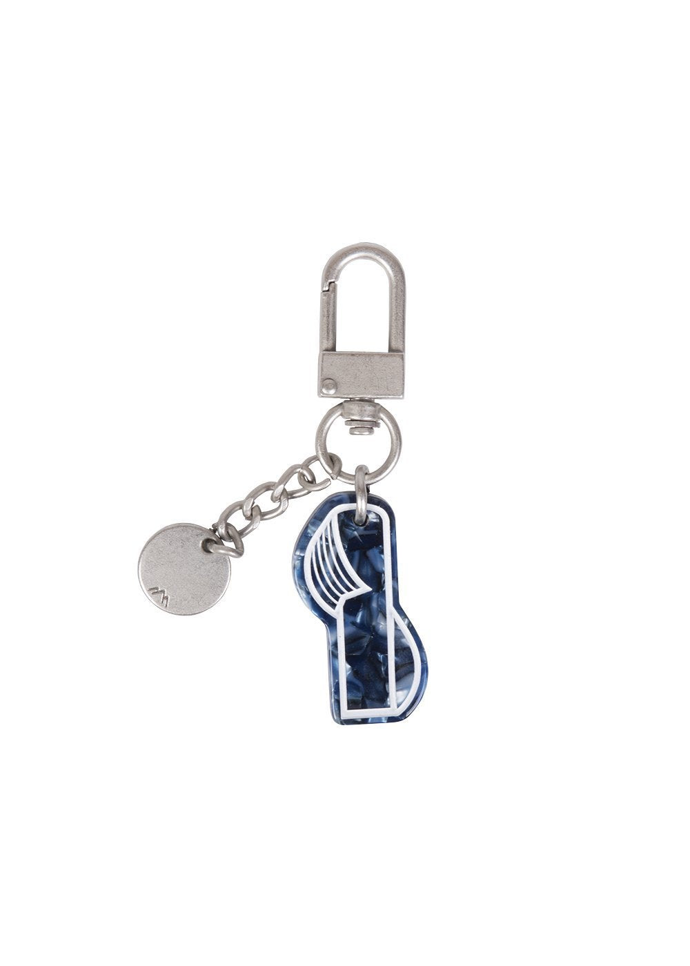 Initial Charm Keychain Letter