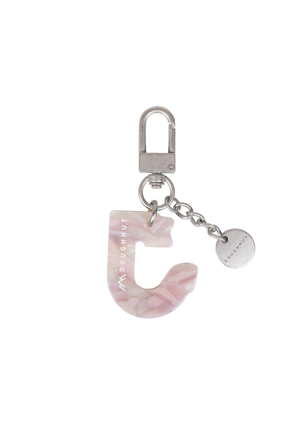 Initial Charm Keychain Letter