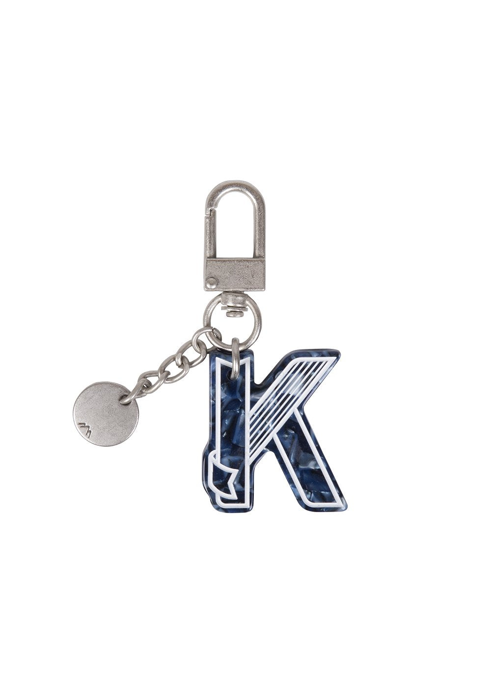 Initial Charm Keychain Letter