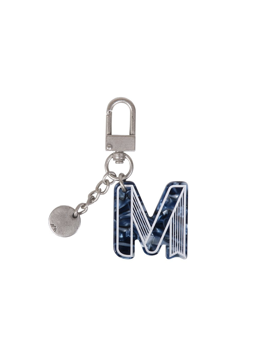 Initial Charm Keychain Letter