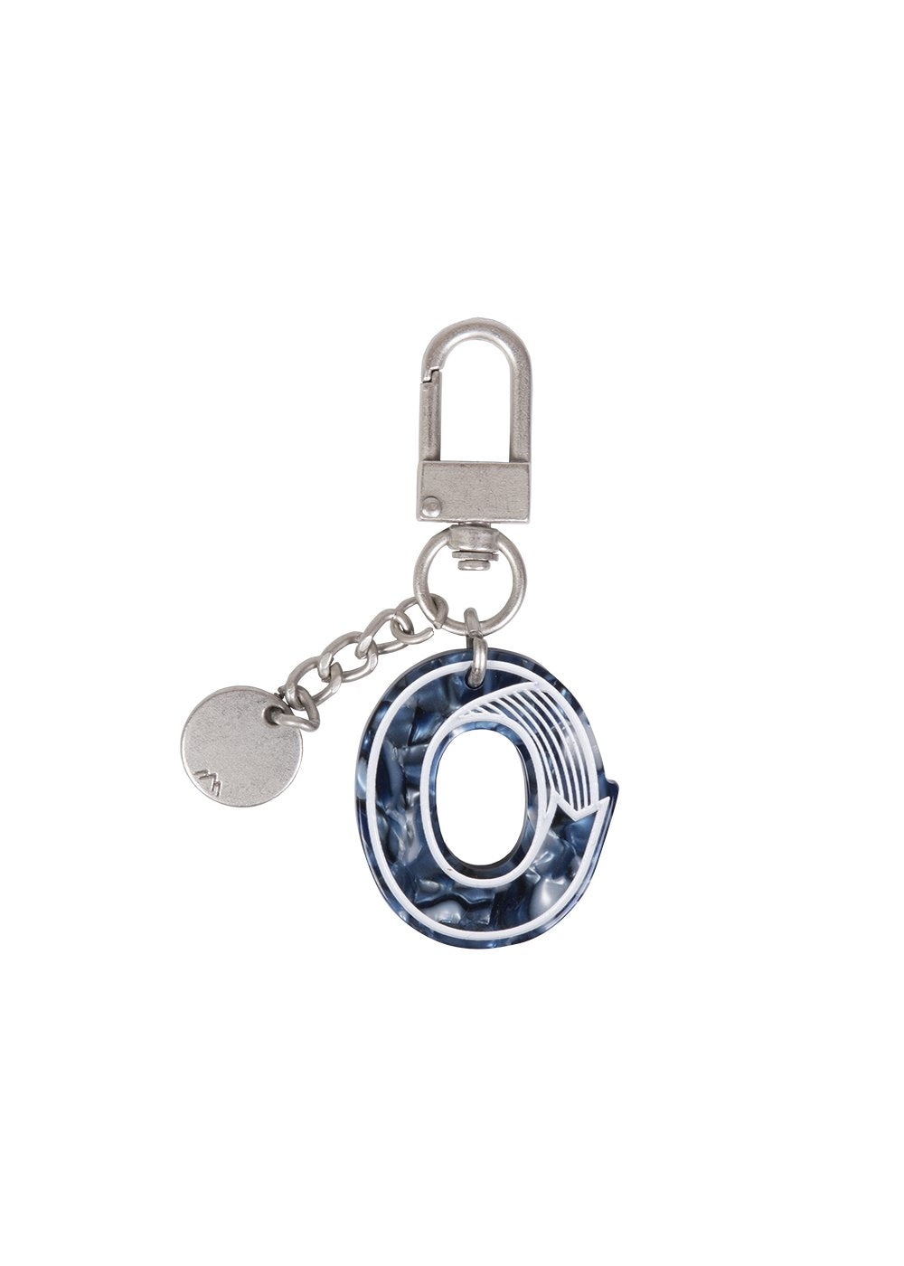 Initial Charm Keychain Letter