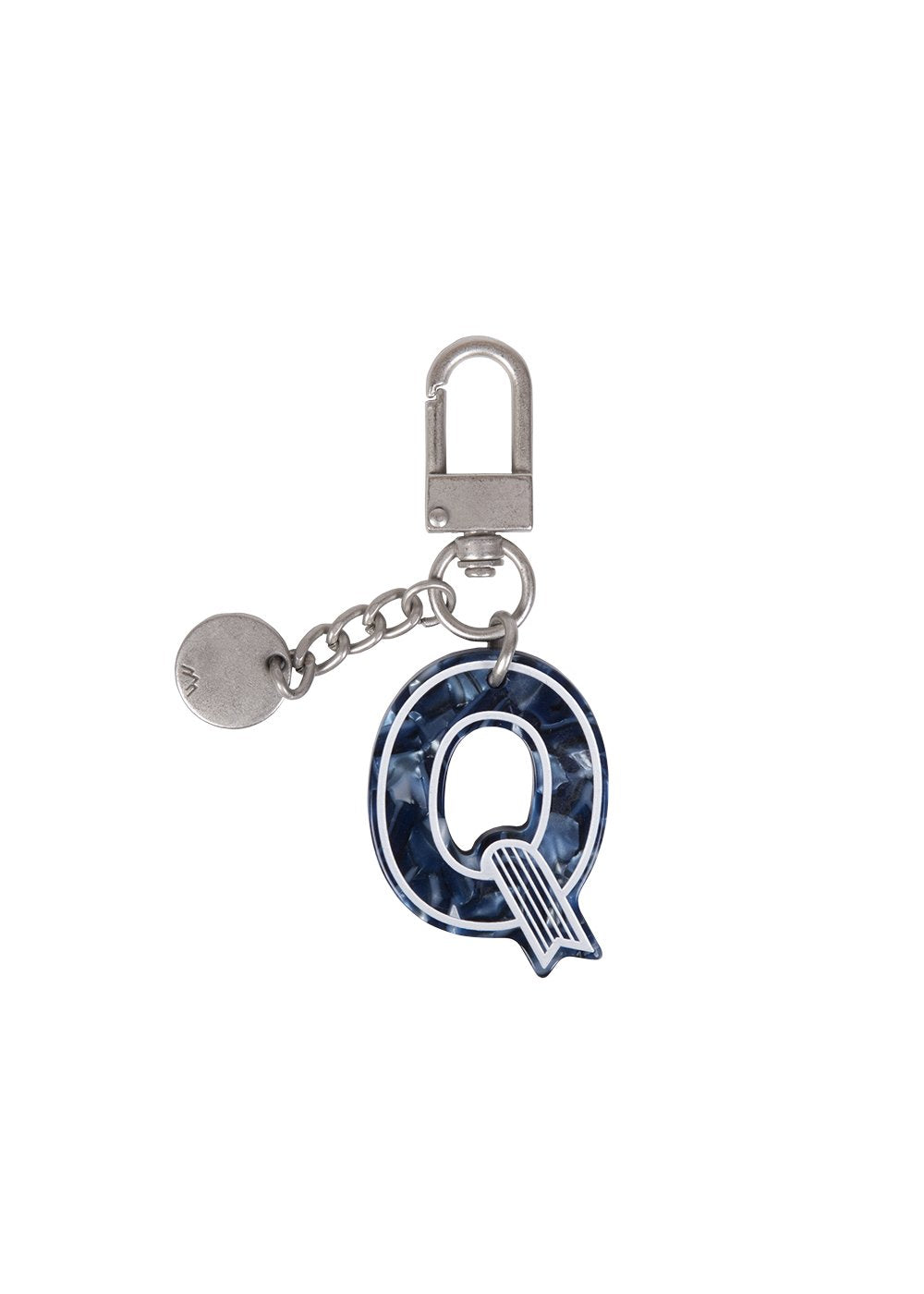 Initial Charm Keychain Letter