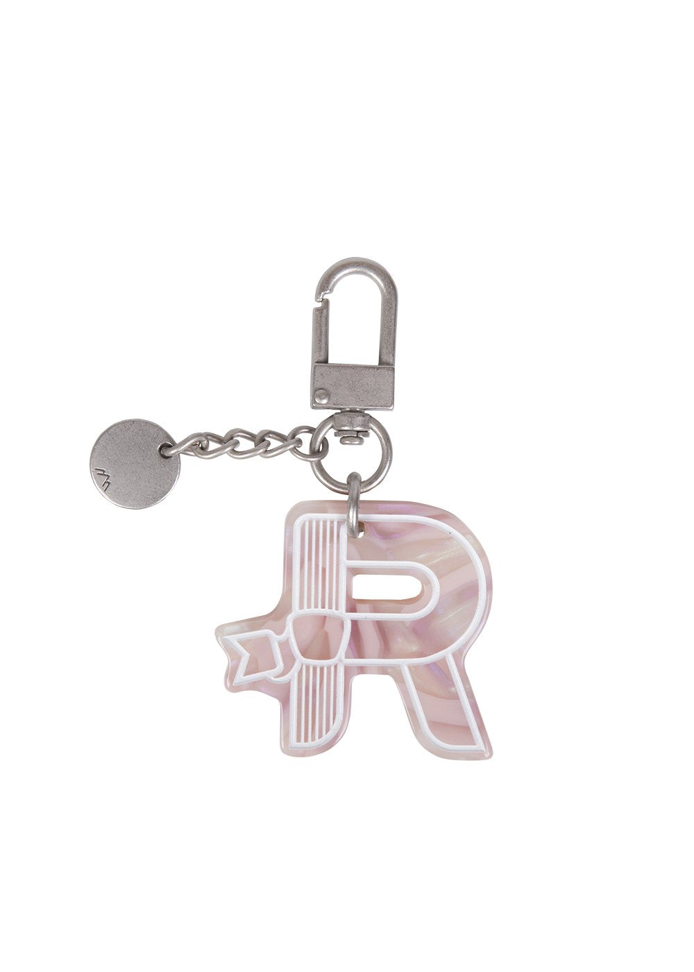 Initial Charm Keychain Letter