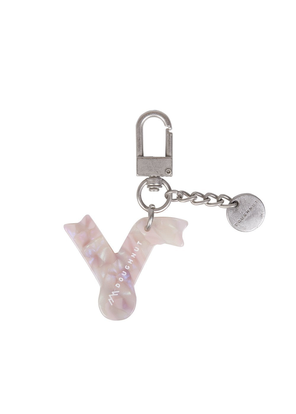 Initial Charm Keychain Letter