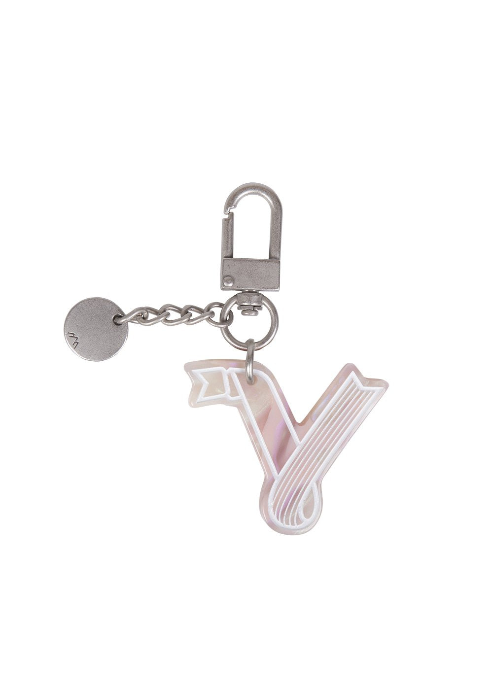 Initial Charm Keychain Letter