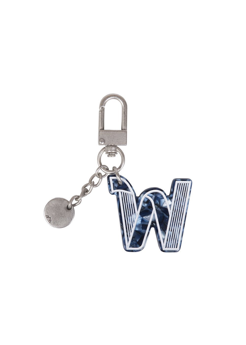 Initial Charm Keychain Letter