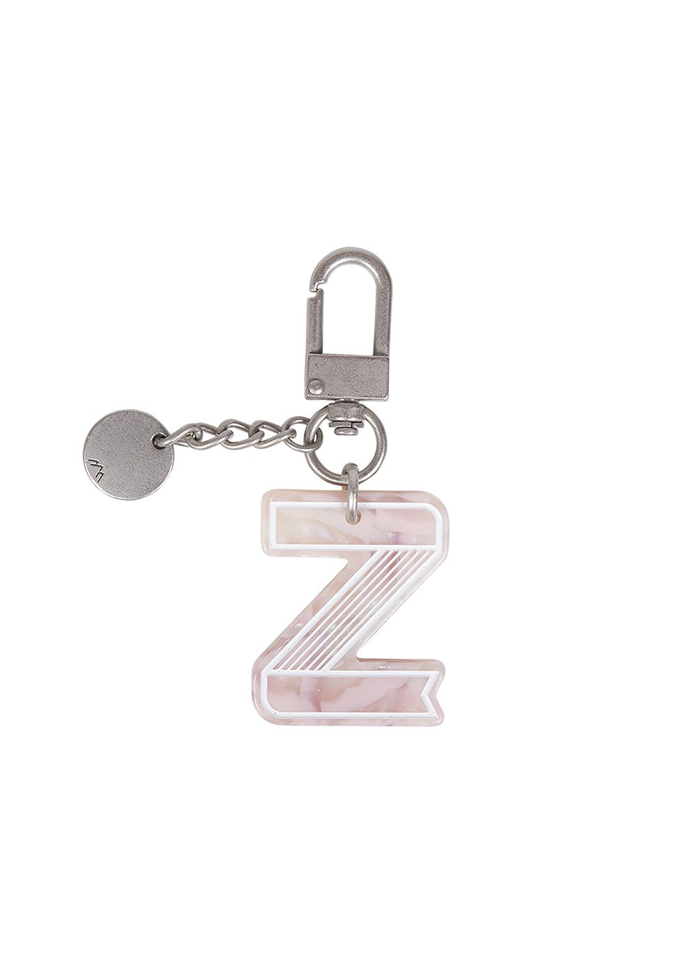 Initial Charm Keychain Letter