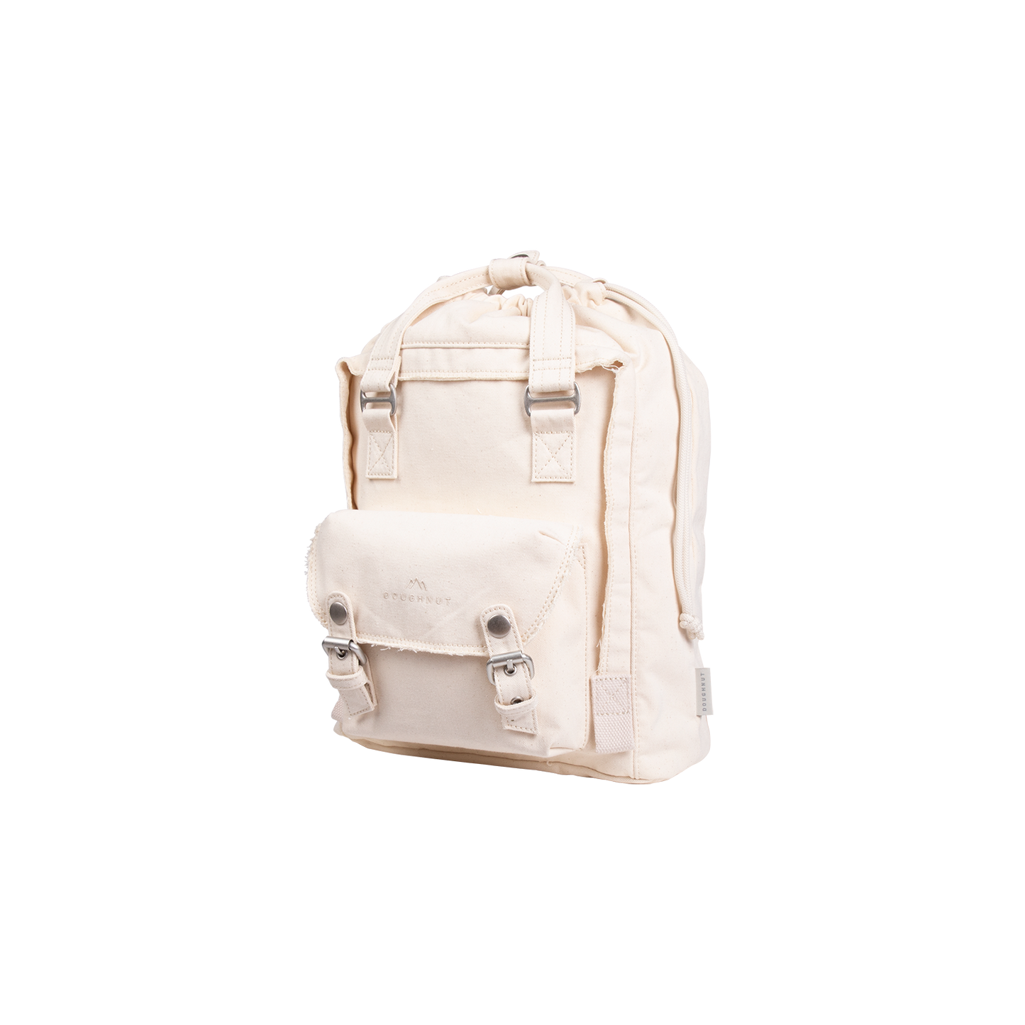 Macaroon Mini Drawstring Organic Cotton Series Beige Backpack